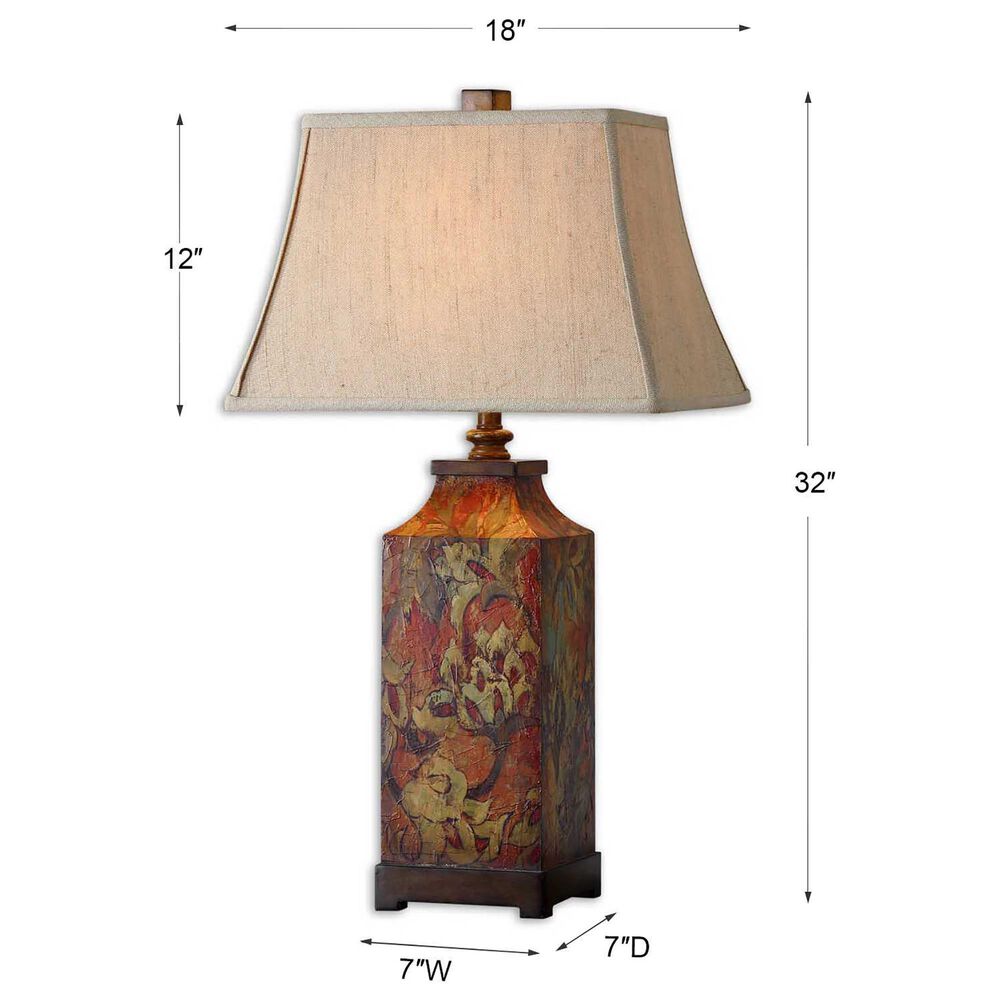 Uttermost Table Lamp in Red Resin, , large