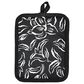 Mukitchen Designer Potholder in Water Lily Black, , large