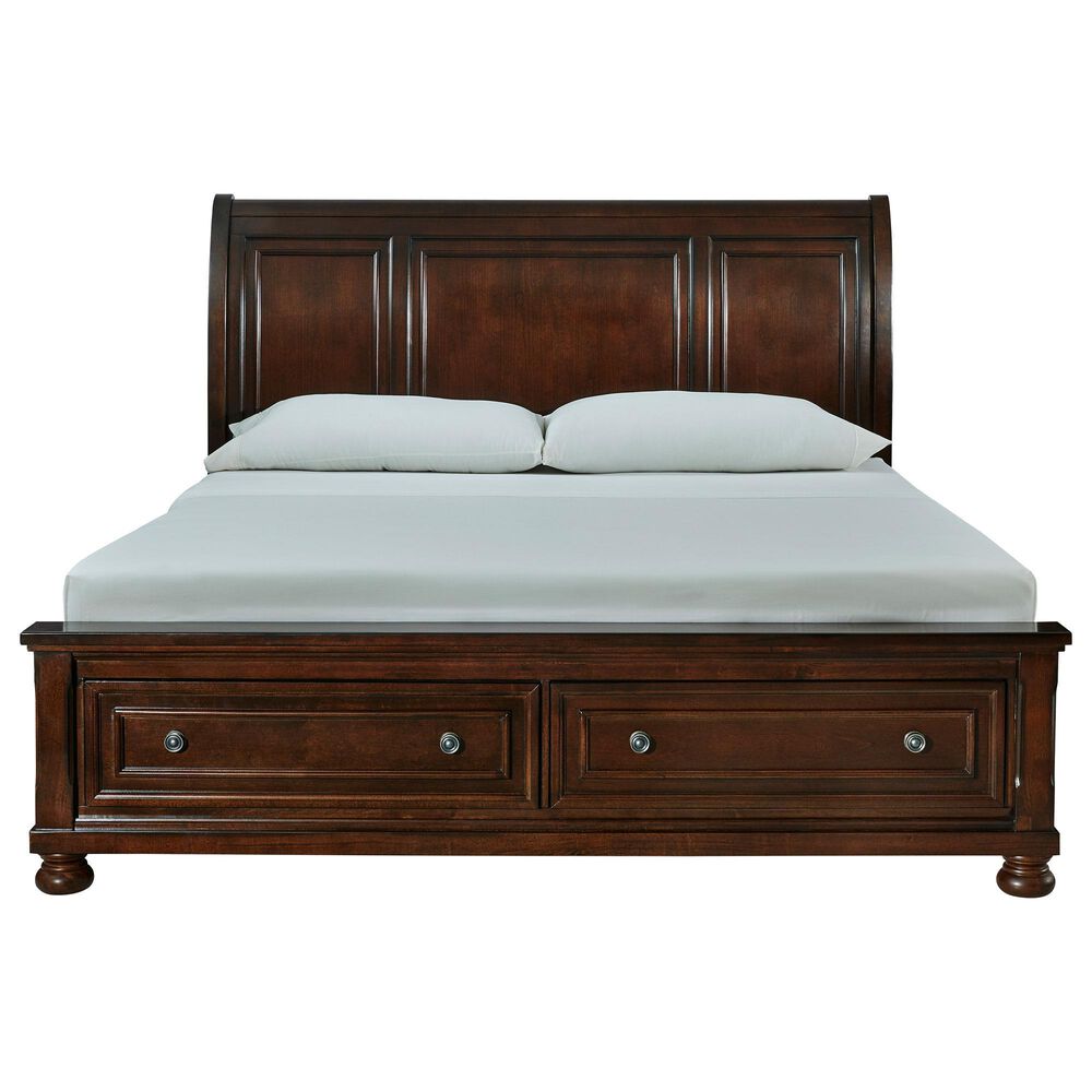 Millenium Porter 4-Piece King Bedroom Set in Rustic Brown, , large
