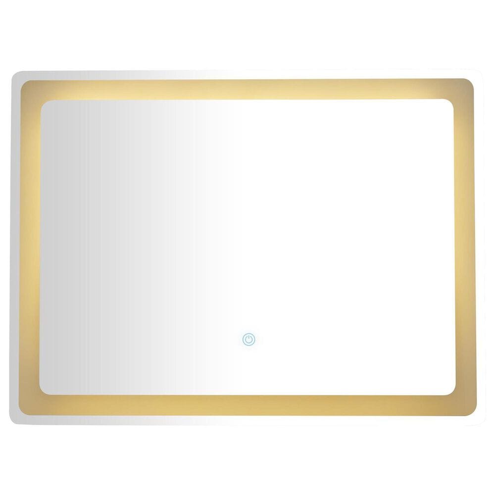 Maple and Jade 32&quot; Room LED Mirror in Silver and White, , large