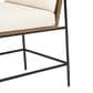 Four Hands Westgate Crete Dining Chair with Savile Flax Cushion in Black, , large
