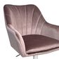 Impressions Vanity Sadie Swivel Vanity Chair with Pink Cushion in Silver Chrome, , large