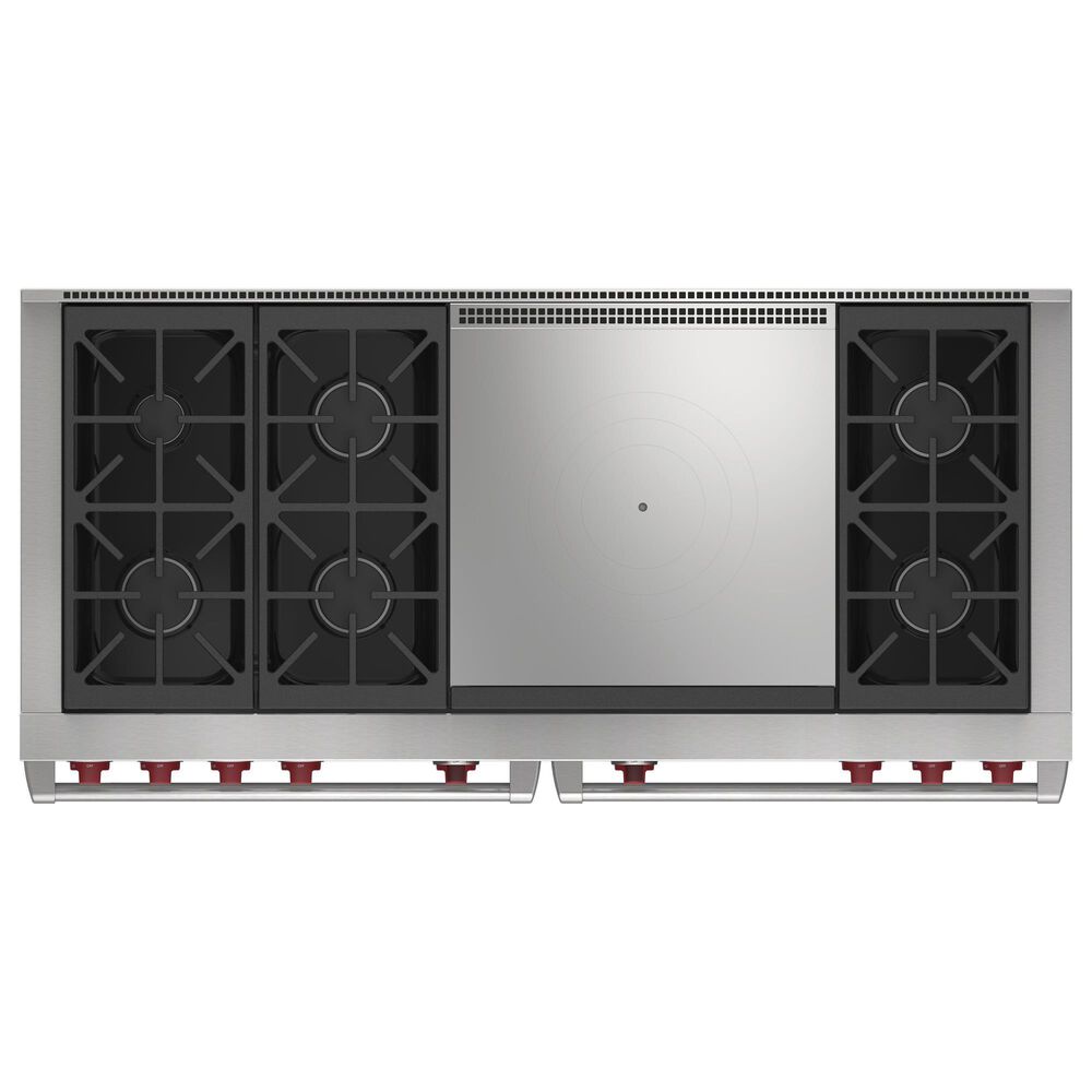 Wolf Appliances 10.2 Cu. Ft. Liquid Propane Dual Fuel Range with 6 Burners and French Top in Stainless Steel, , large