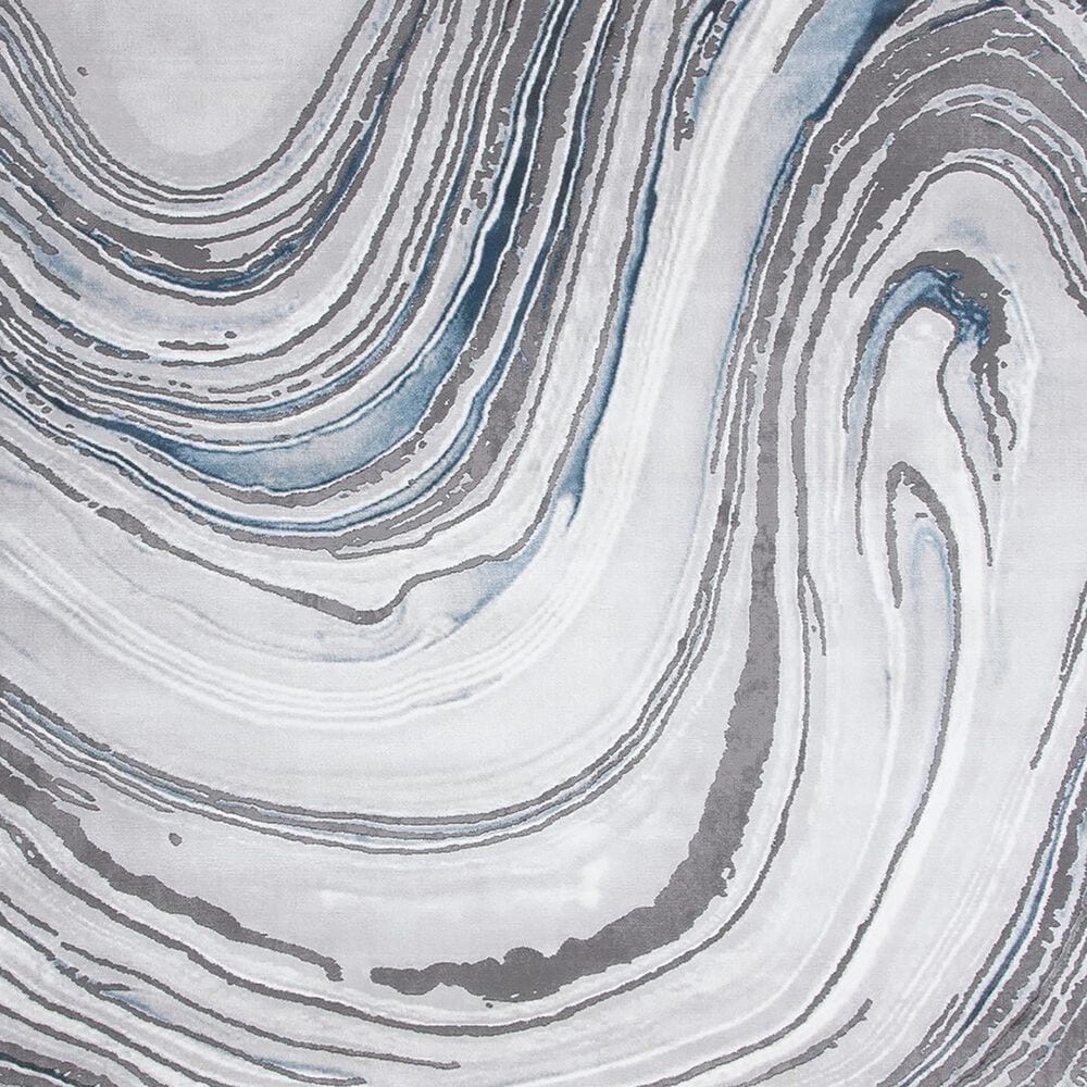 Safavieh Craft CFT845M 6&#39;7&quot; Square Blue and Grey Area Rug, , large