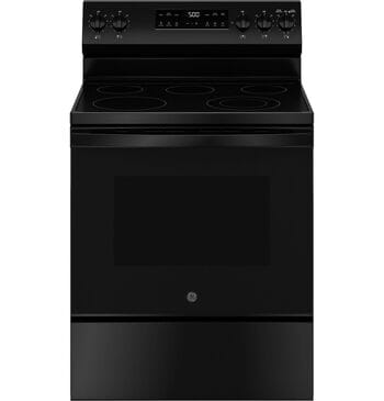 GE Appliances 30" Freestanding Electric Range with Self-Clean in Black, , large