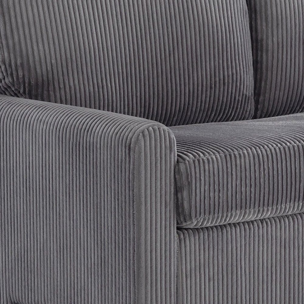 Lifestyle Solutions Drew Twin Loveseat Sleeper with Gray Cushion in Brown, , large