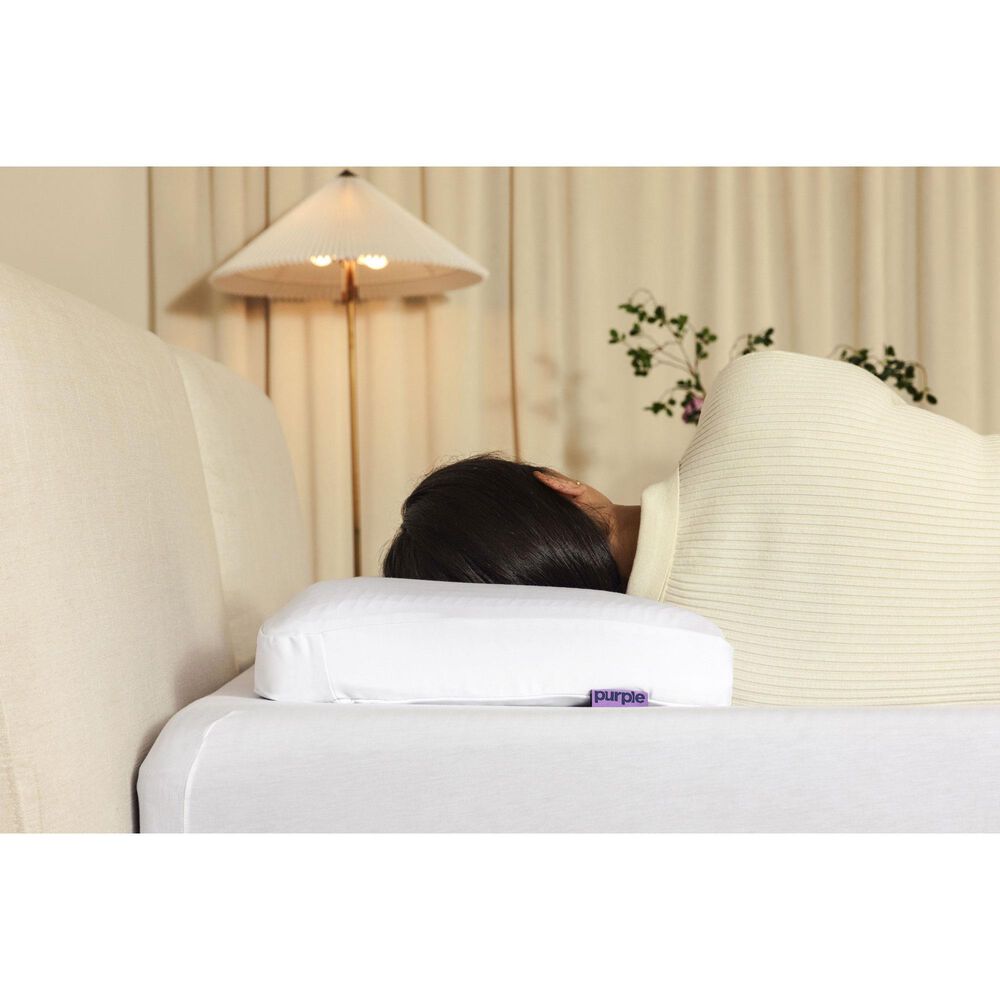 Purple DreamLayer King Pillow in White, , large