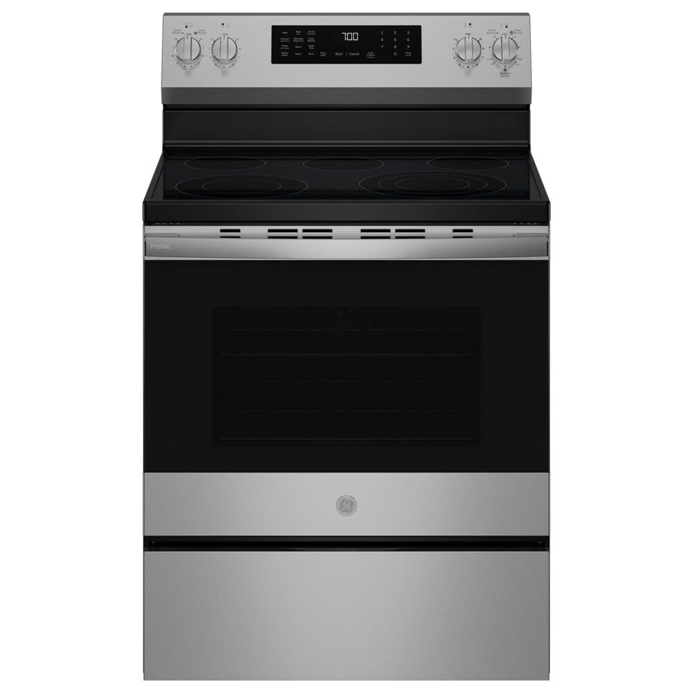 GE Profile 5.3 Cu. Ft. Smart Electric Range in Fingerprint Resistant Stainless, , large