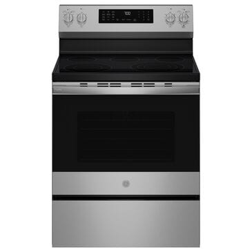 GE Profile 5.3 Cu. Ft. Smart Electric Range in Fingerprint Resistant Stainless, , large