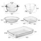 Libbey Glass Baker"s Basics 6-Piece Glass Bakeware Set in Clear, , large