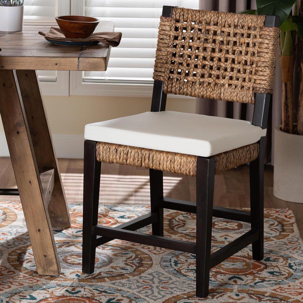Baxton Studio Alise Side Chair in Dark Brown, , large
