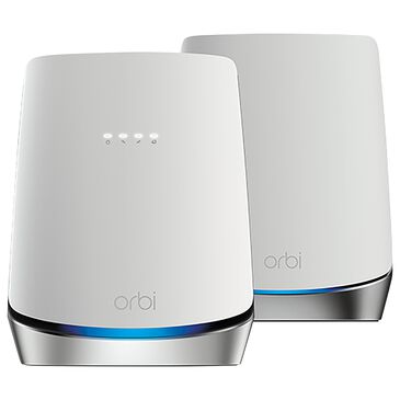 NETGEAR Orbi Tri-Band Wi-Fi System with Built-In Cable Modem Router and Satellite in White, , large