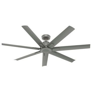 Hunter Downtown 60" Outdoor Ceiling Fan in Matte Silver, , large