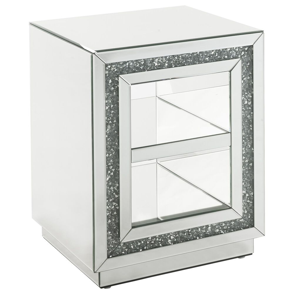 Noralie End Table in Clear Mirrored, , large
