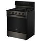 Whirlpool 5.3 Cu. Ft. Freestanding Smart Gas Range with Air Cooking Technology in Black Stainless Steel, , large
