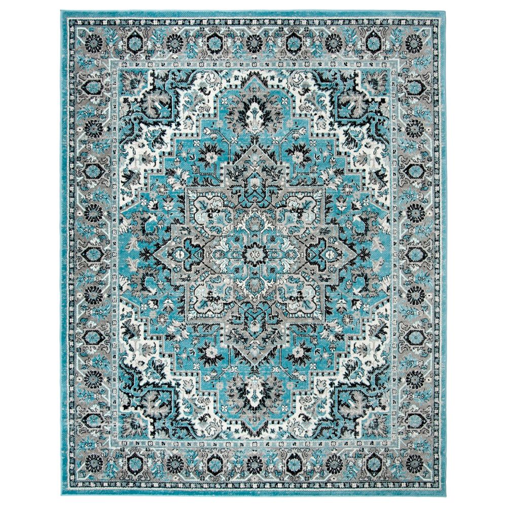 Safavieh Skyler SKY126M 11" x 16" Blue and Ivory Area Rug, , large