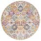Surya Harput HAP-1018 7"10" Round Saffron, Orange and Blue Area Rug, , large