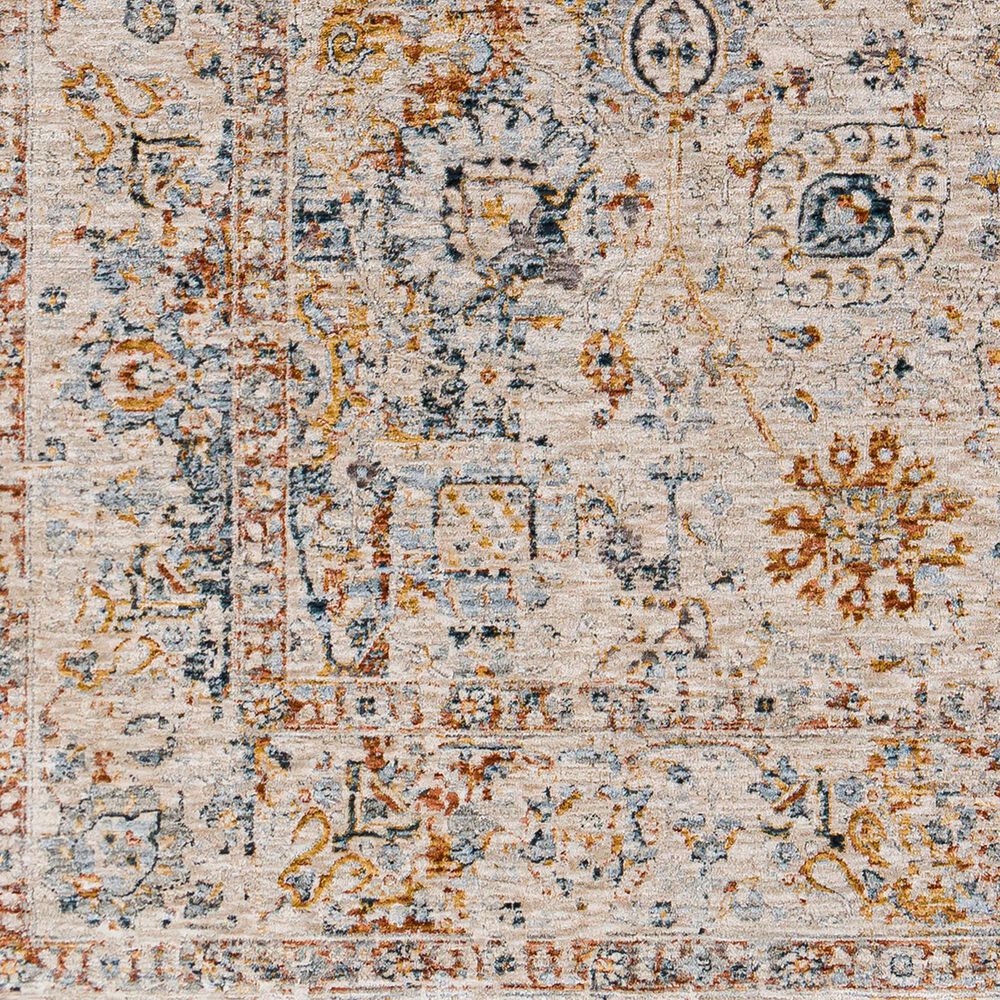 Surya Laila LAA-2317 10&#39; x 14&#39; Teal, Orange, Sage, Saffron, Gray and Cream Area Rug, , large