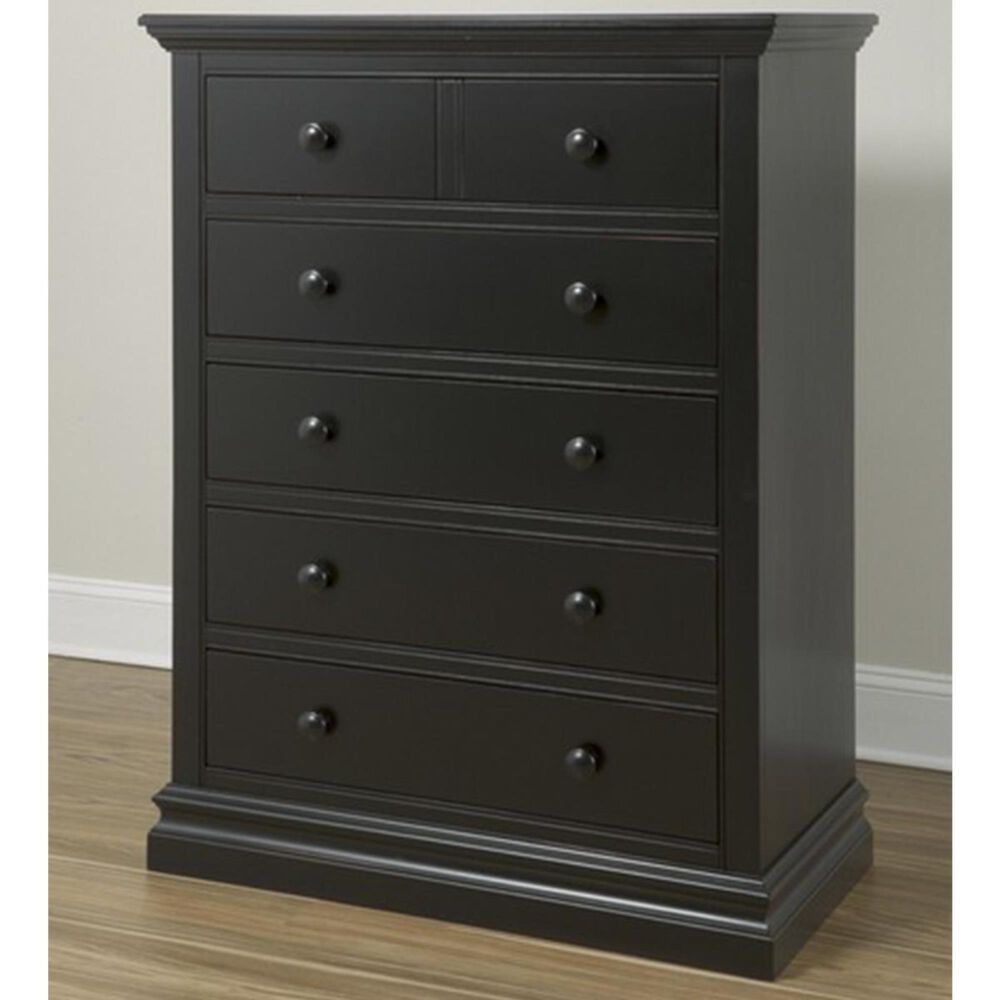 Eastern Shore Stone Harbor 5 Drawer Chest in Black, , large