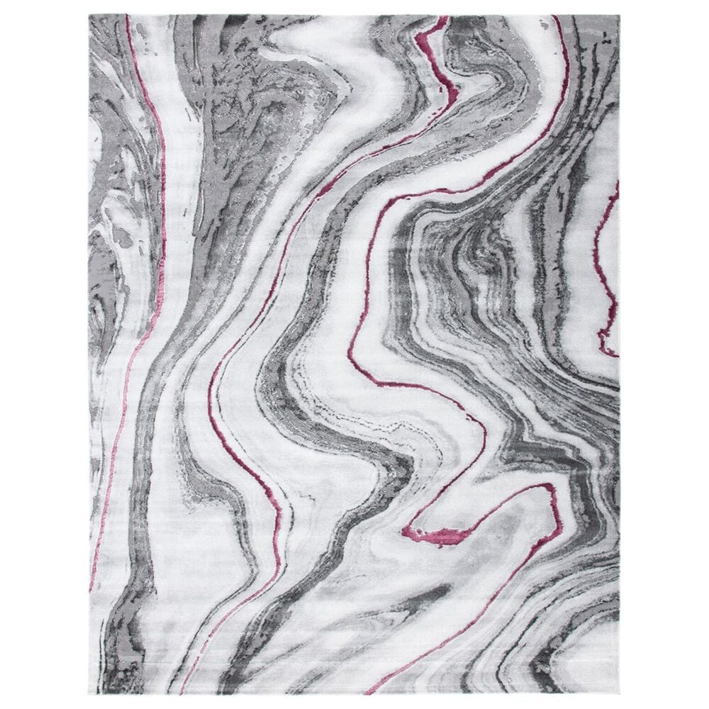 Safavieh Craft CFT819S 9" x 12" Grey and Wine Area Rug, , large