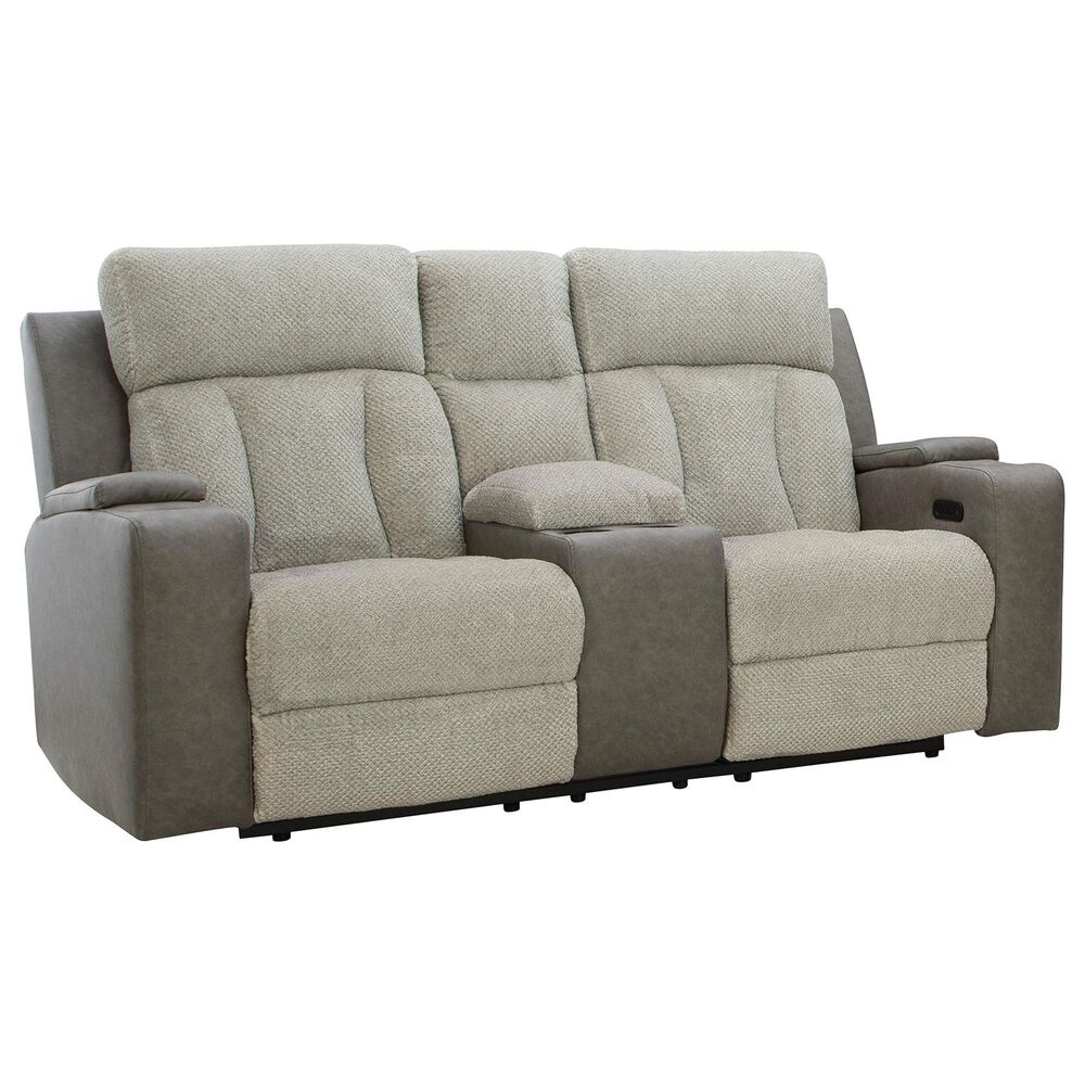 Ashley WhipLash Power Reclining Loveseat in Sisal, , large