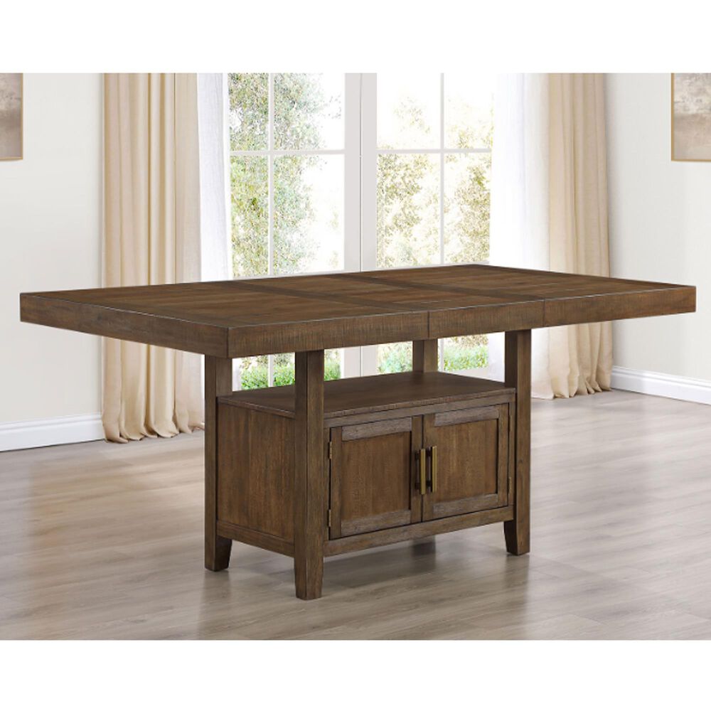 Steve Silver Garland 1-Leaf Dining Table in Toffee - Table Only, , large