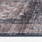 Central Oriental Rugease Velveteen Chantal Rust and Dark Grey 7"6" x 9"6" Area Rug, , large