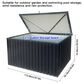 HOMLUX Outdoor Medium Storage Box in Black, , large
