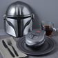Disney 4" Round The Mandalorian Mini Waffle Maker in Silver, , large