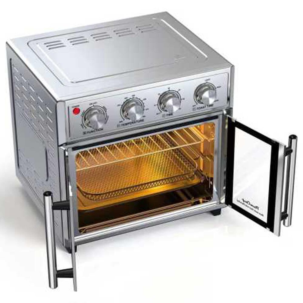 HOMLUX 26 Qt Extra-Large Air Fryer Toaster Oven in Silver, , large