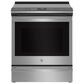 GE Profile 2-Piece Kitchen Package with 1.7 Cu. Ft. Convection Over-the-Range Microwave Oven and 5.3 Cu. Ft. Electric Range in Stainless Steel, , large