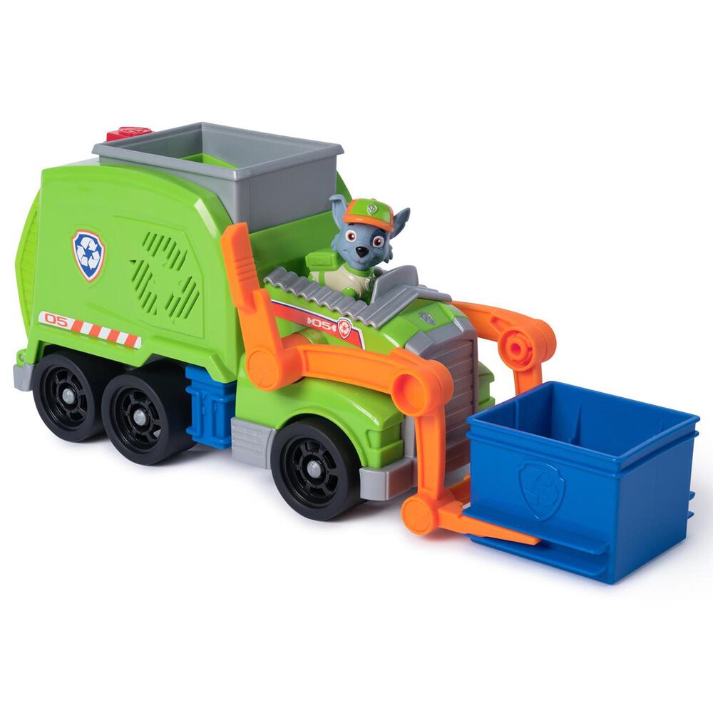 PAW Patrol PAW Patrol Rocky's Crush N' Roll Recycling Truck Vehicle, , large