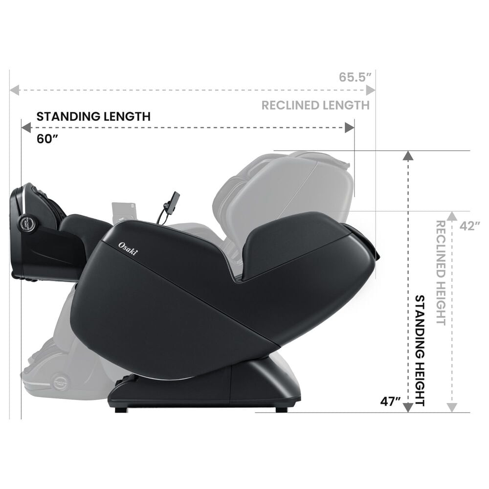 Osaki Yoga Flex Ai 4D Power Zero Gravity Massage Chair in Black, , large