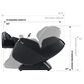Osaki Yoga Flex Ai 4D Power Zero Gravity Massage Chair in Black, , large