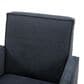 Interlochen Arm Chair with Casters in Selene Indigo, , large