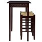 Linden Boulevard Marnie Tavern Pub Table Set in Espresso, , large