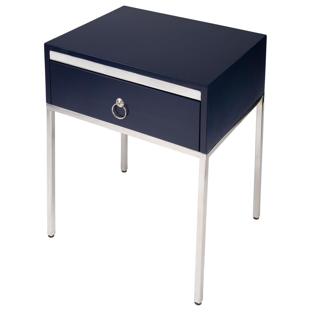 Butler Monika End Table in Blue and Silver, , large