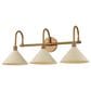 Troy Lighting Jovani 3-Light Bath Vanity in Patina Brass and Soft Sand, , large