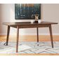 Ashley Lyncott Extension Dining Table in Medium Brown - Table Only, , large