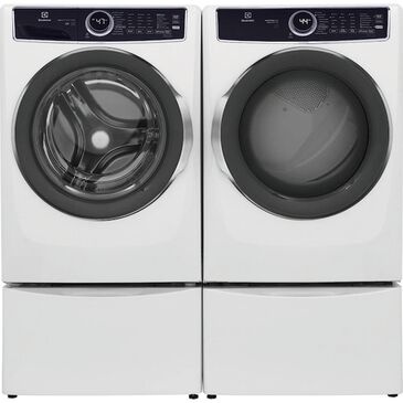 Electrolux 4.5 Cu. Ft. Front Load Washer and 8.0 Cu. Ft. Gas Dryer Laundry Pair with Pedestal in Titanium, , large