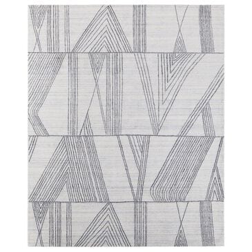 Feizy Whitton 9" x 12" Ivory and Black Area Rug, , large