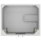 37B Lucerne 24" Single Bathroom Vanity Cabinet in Bright White with Marble Top and Backsplash, , large