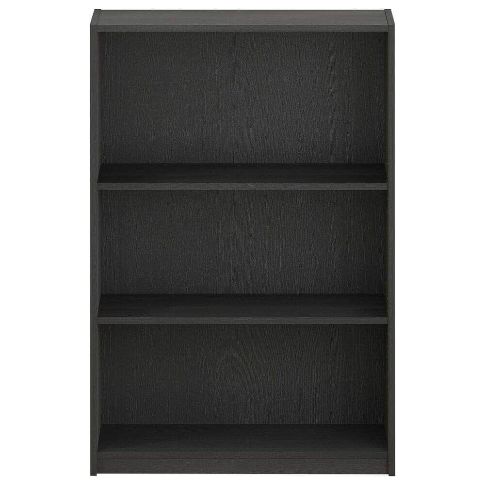 HOMLUX 3-Tier Display Bookshelf with Adjustable Shelves in Blackwood, , large