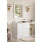 James Martin Vanities De Soto 36" Single Bathroom Vanity in Bright White with 3 cm Lime Delight Quartz Top and Rectangular Sink, , large