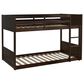Linden Boulevard Dalton Low Profile Twin Bunk Bed in Espresso, , large