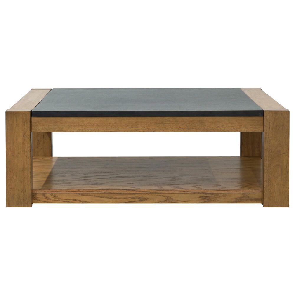 Ashley Quentina Lift-Top Coffee Table in Light Brown and Black, , large