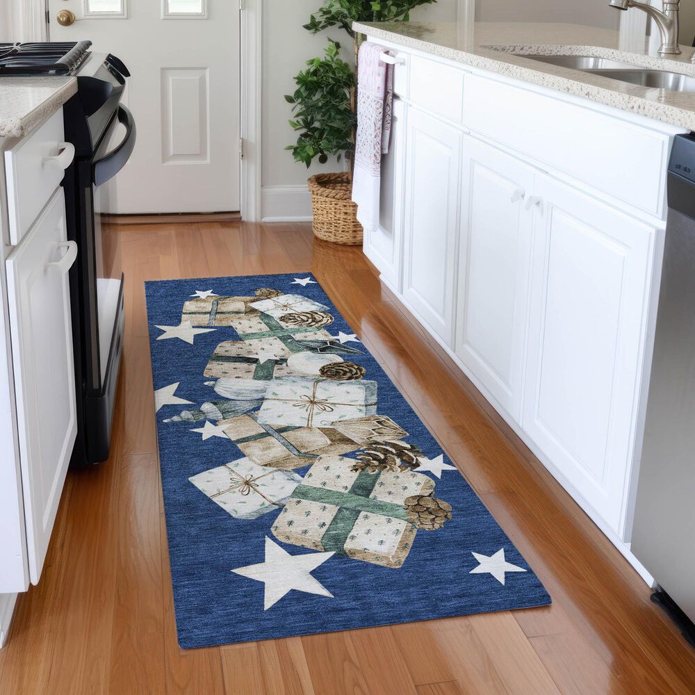 Dalyn Rug Company Wonderland WN33 Navy 2&#39;3&quot; x 7&#39;6&quot; Runner, , large