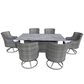 World Source 7-Piece Dining Set in Gray, , large