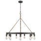 Golden Lighting Chatham 9-Light Chandelier in Gunmetal Bronze and Rope, , large