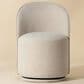 37B Cavoli Swivel Dining Side Chair in Effie Linen, , large